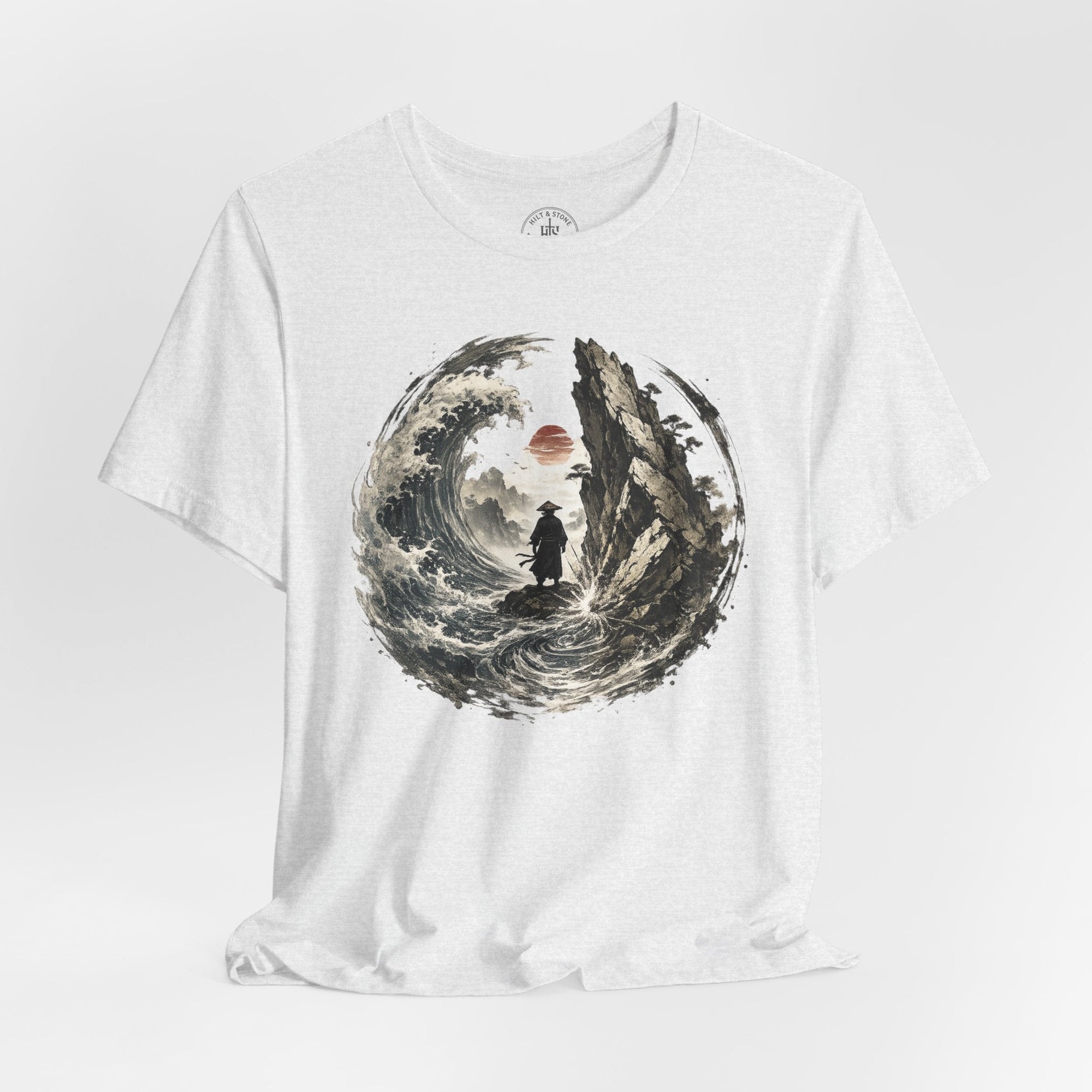 Flow Like Water Strike Like Stone Graphic T-Shirt - Hilt and Stone