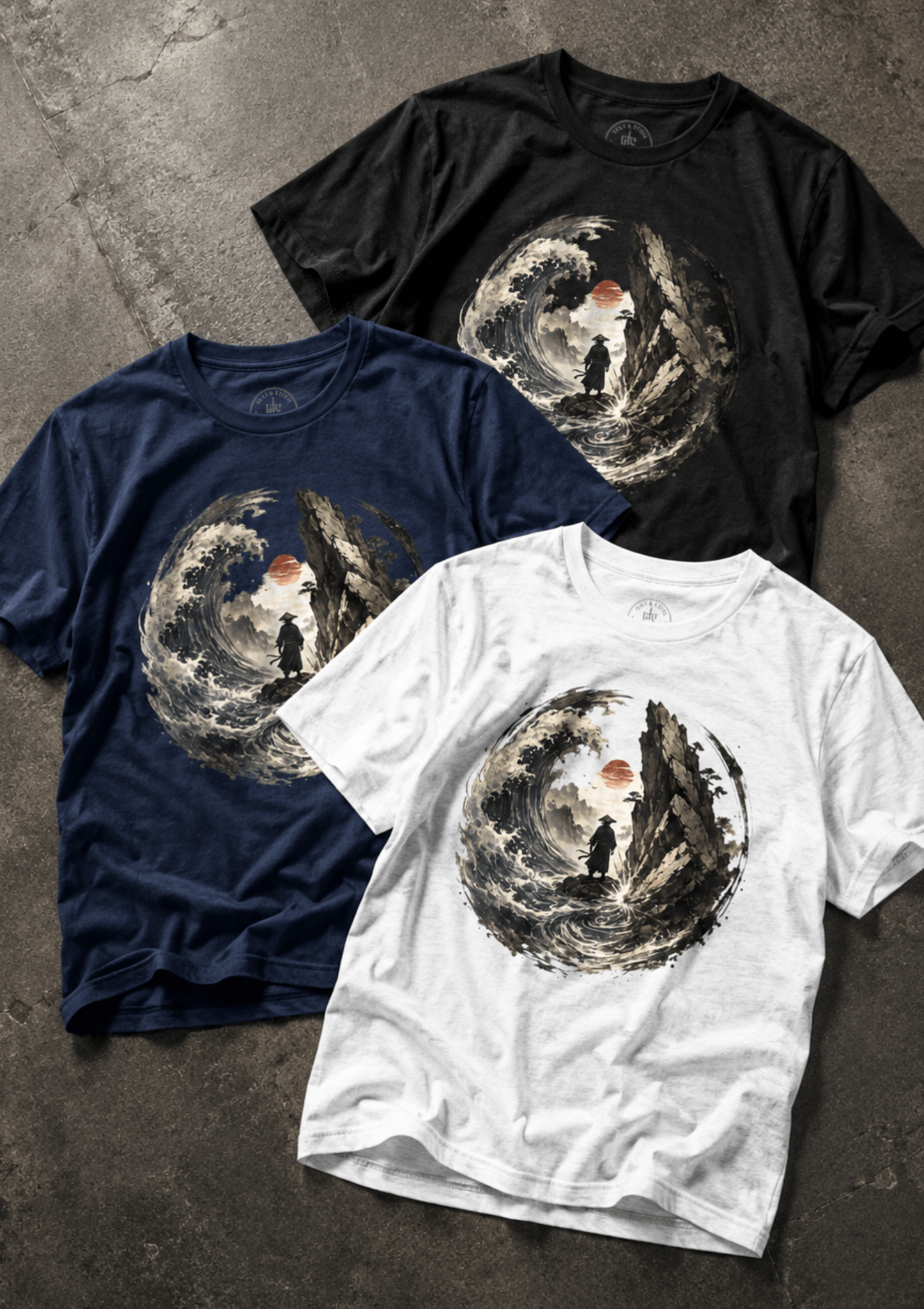 Flow Like Water Strike Like Stone Graphic T-Shirt - Hilt and Stone