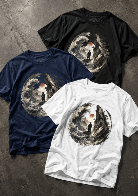 Flow Like Water Strike Like Stone Graphic T-Shirt - Hilt and Stone