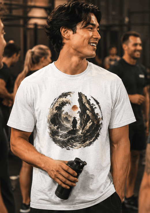 Flow Like Water Strike Like Stone Graphic T-Shirt - Hilt and Stone