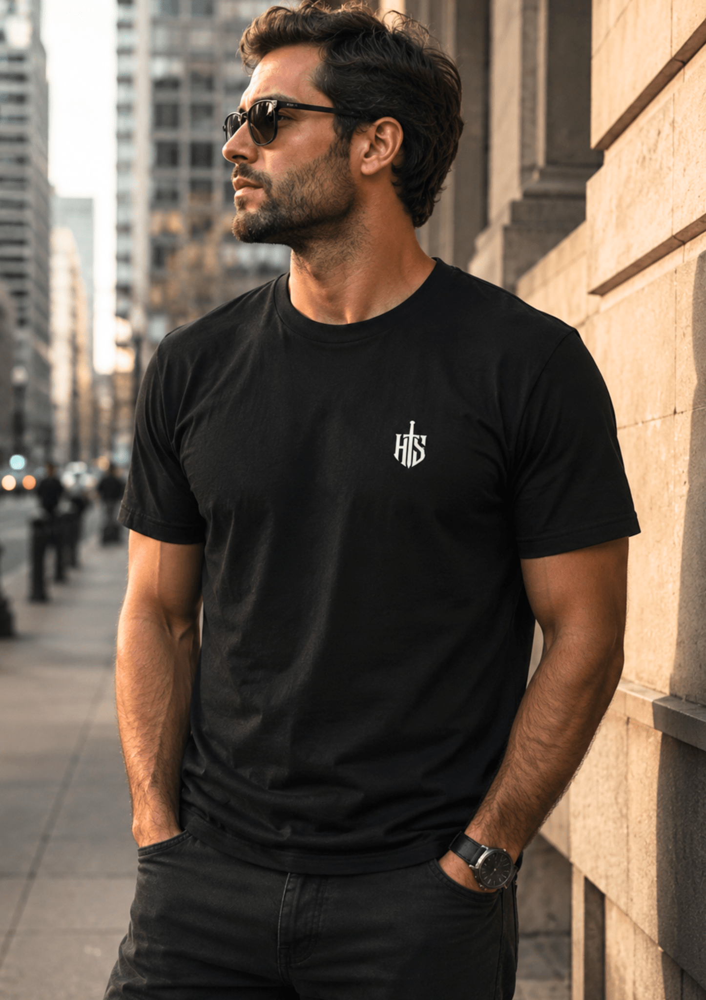 Hilt & Stone Core Bone Logo Premium T-Shirt - Hilt and Stone