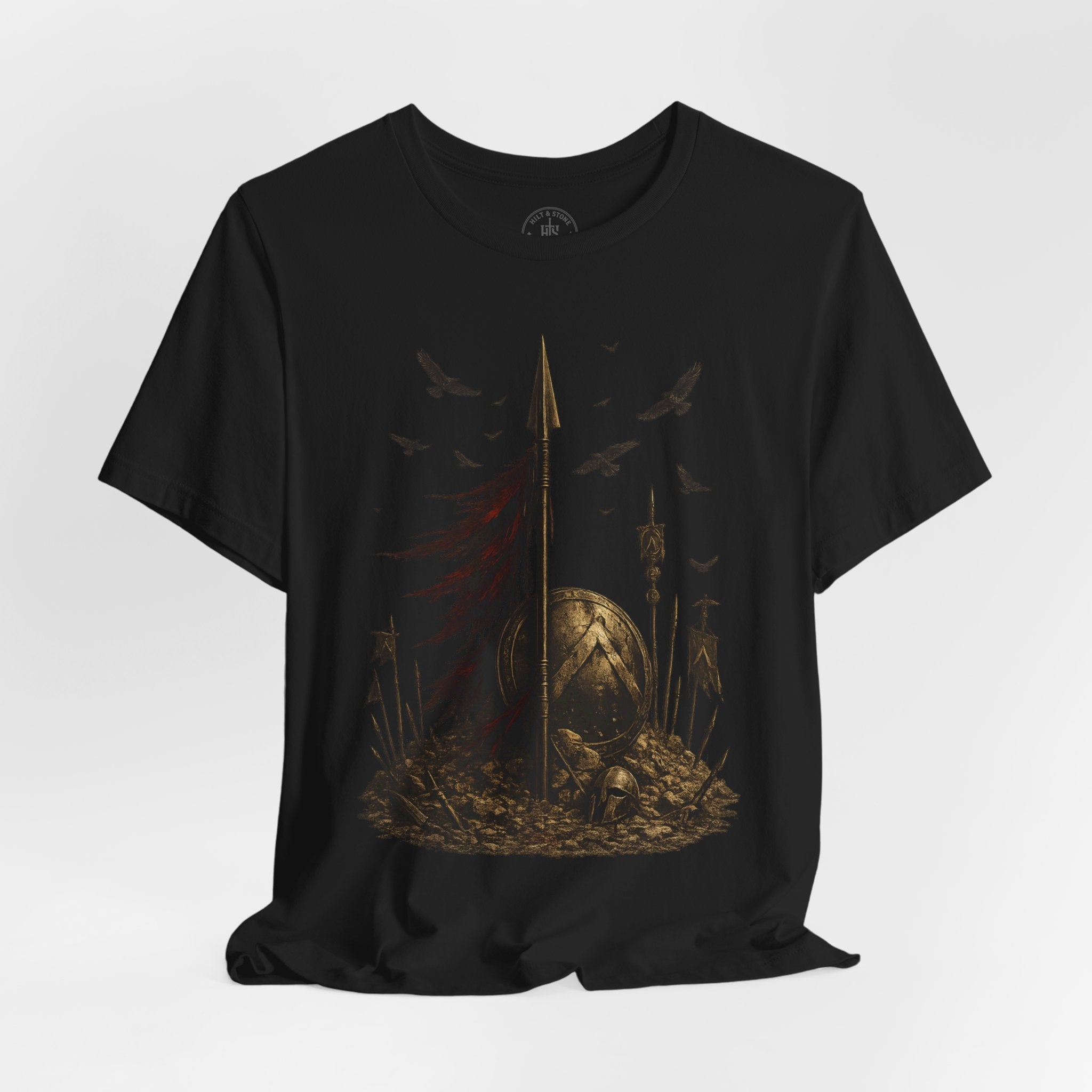 Hold the Line Leonidas Spear T-Shirt - Hilt and Stone
