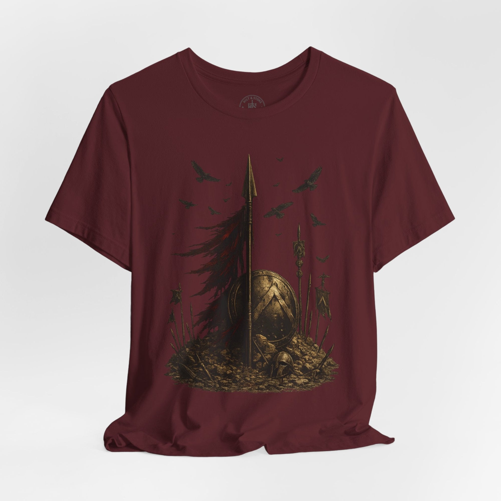 Hold the Line Leonidas Spear T-Shirt - Hilt and Stone