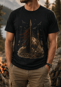 Load image into Gallery viewer, Hold the Line Leonidas Spear T-Shirt - Hilt and Stone