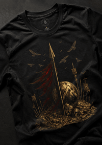 Load image into Gallery viewer, Hold the Line Leonidas Spear T-Shirt - Hilt and Stone