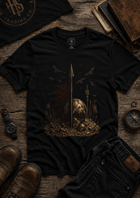 Load image into Gallery viewer, Hold the Line Leonidas Spear T-Shirt - Hilt and Stone