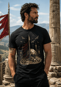 Load image into Gallery viewer, Hold the Line Leonidas Spear T-Shirt - Hilt and Stone