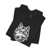 Load image into Gallery viewer, Lone Wolf Tactics Tee — Geometric Wolf Logo Graphic T-Shirt - Hilt and Stone