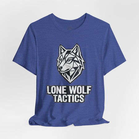 Lone Wolf Tactics Tee — Geometric Wolf Logo Graphic T-Shirt - Hilt and Stone