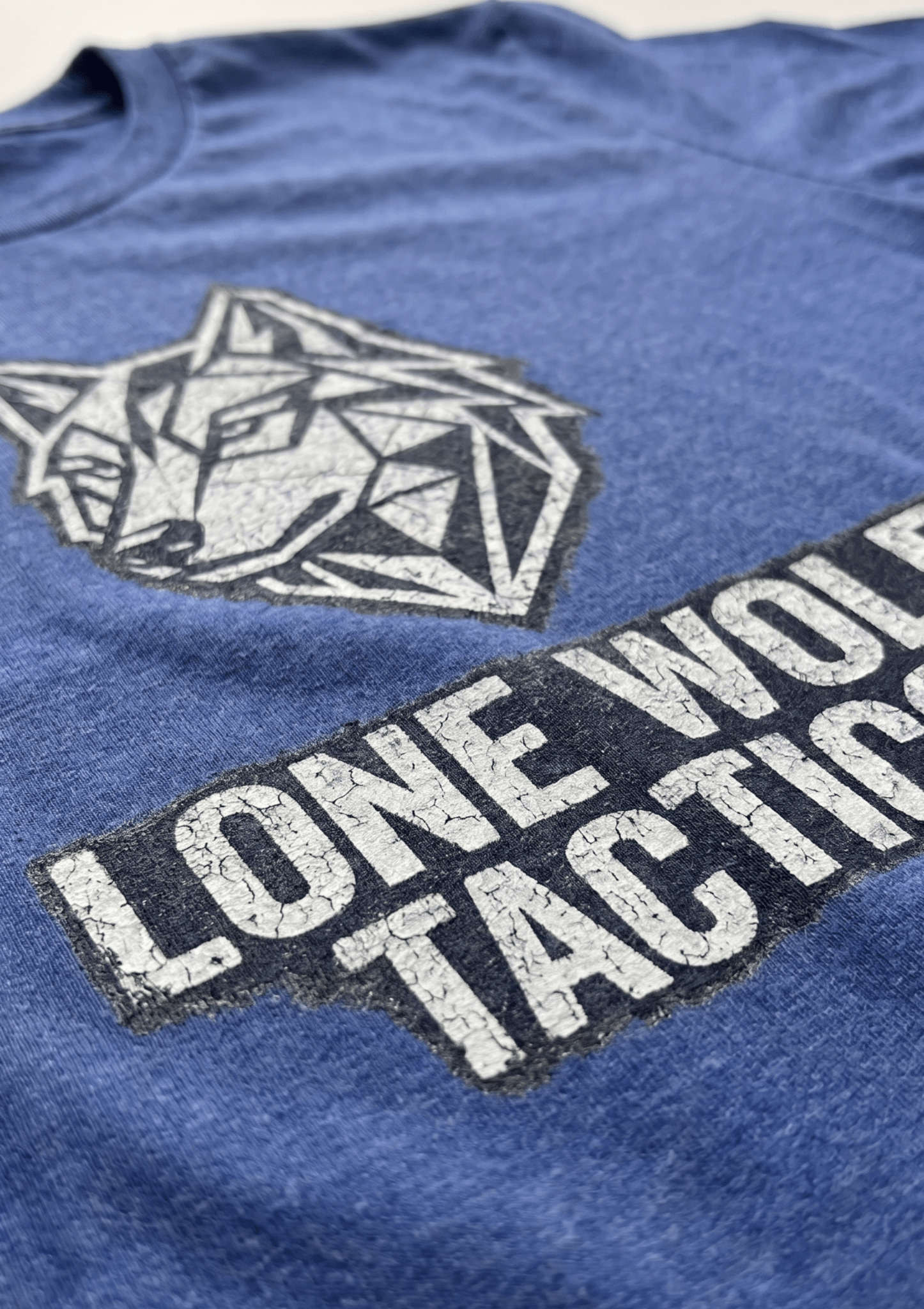 Lone Wolf Tactics Tee — Geometric Wolf Logo Graphic T-Shirt - Hilt and Stone