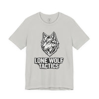 Load image into Gallery viewer, Lone Wolf Tactics Tee — Geometric Wolf Logo Graphic T-Shirt - Hilt and Stone