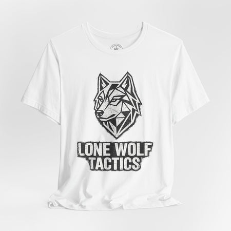 Lone Wolf Tactics Tee — Geometric Wolf Logo Graphic T-Shirt - Hilt and Stone