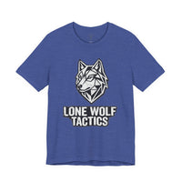 Load image into Gallery viewer, Lone Wolf Tactics Tee — Geometric Wolf Logo Graphic T-Shirt - Hilt and Stone