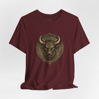 Load image into Gallery viewer, Master the Maze Minotaur Emblem T-Shirt - Hilt and Stone