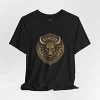Load image into Gallery viewer, Master the Maze Minotaur Emblem T-Shirt - Hilt and Stone