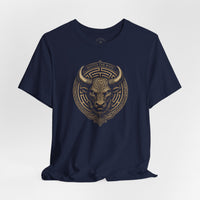 Load image into Gallery viewer, Master the Maze Minotaur Emblem T-Shirt - Hilt and Stone