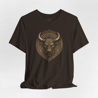 Load image into Gallery viewer, Master the Maze Minotaur Emblem T-Shirt - Hilt and Stone