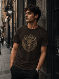 Load image into Gallery viewer, Master the Maze Minotaur Emblem T-Shirt - Hilt and Stone