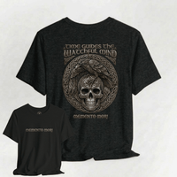 Load image into Gallery viewer, Memento Mori Signature Collection T-Shirt | Time Guides the Watchful Mind - Hilt and Stone