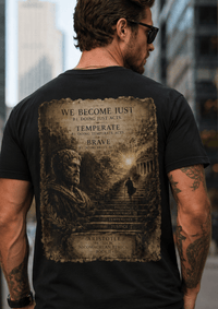Load image into Gallery viewer, Nicomachean Ethics Signature T-Shirt | Aristotle Virtue Philosophy Graphic Tee - Hilt and Stone