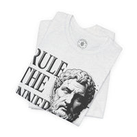 Load image into Gallery viewer, Rule the Inner Kingdom Graphic Tee — Stoic Bust Vintage Typography T‑Shirt - Hilt and Stone