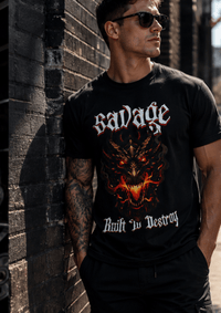 Load image into Gallery viewer, Savage Dragon Graphic T-Shirt – Built To Destroy - Hilt and Stone