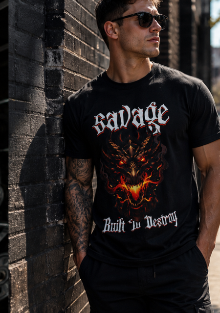Savage Dragon Graphic T-Shirt – Built To Destroy - Hilt and Stone