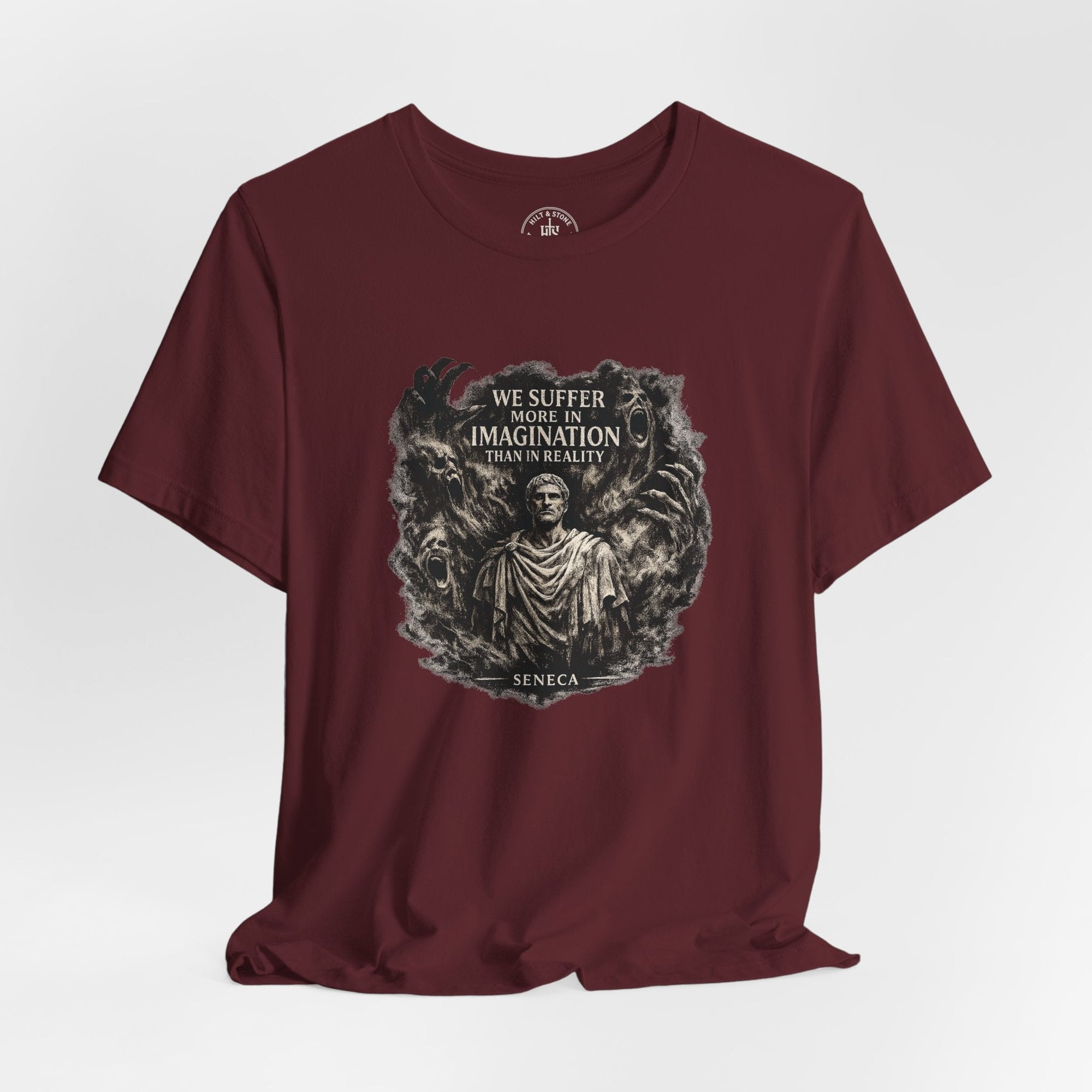 Seneca Shadow Theater T-Shirt – Stoic Philosophy Graphic Tee - Hilt and Stone