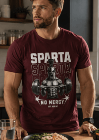 Load image into Gallery viewer, Sparta No Mercy Workout Crewneck T-Shirt - Hilt and Stone