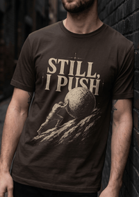 Load image into Gallery viewer, Still, I Push – Sisyphus Discipline Graphic T-Shirt - Hilt and Stone