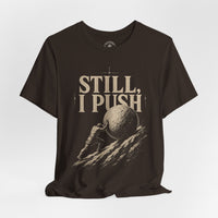 Load image into Gallery viewer, Still, I Push – Sisyphus Discipline Graphic T-Shirt - Hilt and Stone