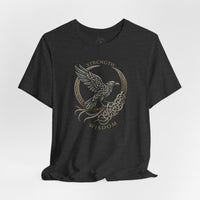 Load image into Gallery viewer, Strength &amp; Wisdom Raven Graphic T-Shirt - Hilt and Stone