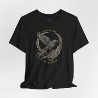 Load image into Gallery viewer, Strength &amp; Wisdom Raven Graphic T-Shirt - Hilt and Stone