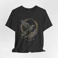 Load image into Gallery viewer, Strength &amp; Wisdom Raven Graphic T-Shirt - Hilt and Stone