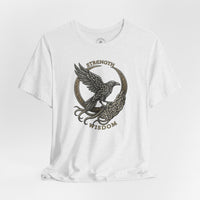Load image into Gallery viewer, Strength &amp; Wisdom Raven Graphic T-Shirt - Hilt and Stone