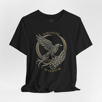 Load image into Gallery viewer, Strength &amp; Wisdom Raven Graphic T-Shirt - Hilt and Stone