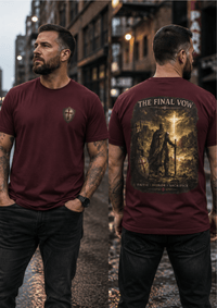 Load image into Gallery viewer, The Final Vow Signature T-Shirt | Faith • Honor • Sacrifice - Hilt and Stone