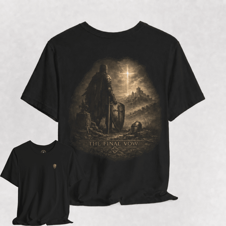 The Final Vow Signature T-Shirt | Faith • Honor • Sacrifice - Hilt and Stone