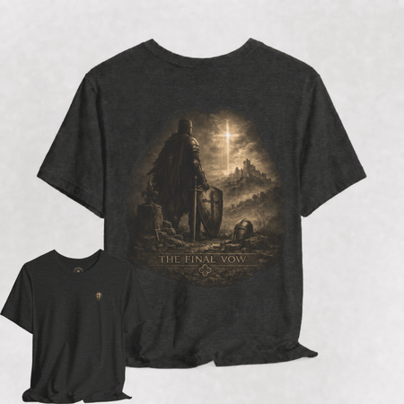 The Final Vow Signature T-Shirt | Faith • Honor • Sacrifice - Hilt and Stone