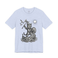 Load image into Gallery viewer, Viking Warrior Cat Graphic T-Shirt – Norse Adventure Statement Shirt - Hilt and Stone