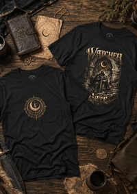 Load image into Gallery viewer, Watcher at the Gate — Signature Collection Graphic T-Shirt - Hilt and Stone