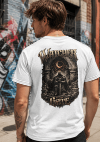 Load image into Gallery viewer, Watcher at the Gate — Signature Collection Graphic T-Shirt - Hilt and Stone