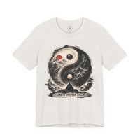 Load image into Gallery viewer, Yin Yang Zen T-Shirt — "Strength Through Stillness" Graphic Tee - Hilt and Stone