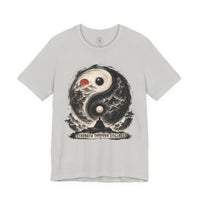 Load image into Gallery viewer, Yin Yang Zen T-Shirt — "Strength Through Stillness" Graphic Tee - Hilt and Stone