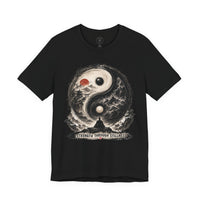 Load image into Gallery viewer, Yin Yang Zen T-Shirt — "Strength Through Stillness" Graphic Tee - Hilt and Stone