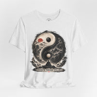Load image into Gallery viewer, Yin Yang Zen T-Shirt — "Strength Through Stillness" Graphic Tee - Hilt and Stone