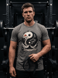 Load image into Gallery viewer, Yin Yang Zen T-Shirt — "Strength Through Stillness" Graphic Tee - Hilt and Stone